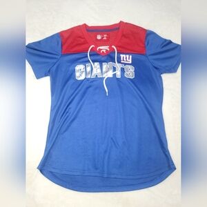 NFL Blue and Red Jersey Short Sleeve Top
